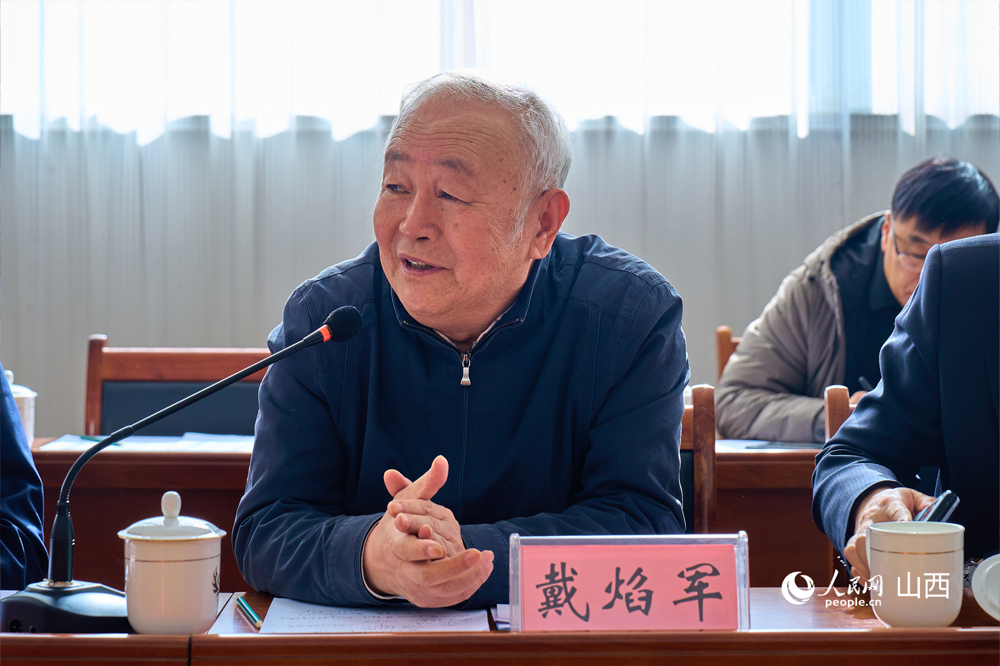 中央黨校（國家行政學(xué)院）黨建教研部原副主任、教授戴焰軍。人民網(wǎng) 張超寧攝